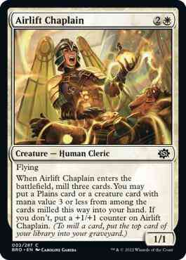 Airlift Chaplain [2] [The Brothers' War] [Non-Foil]