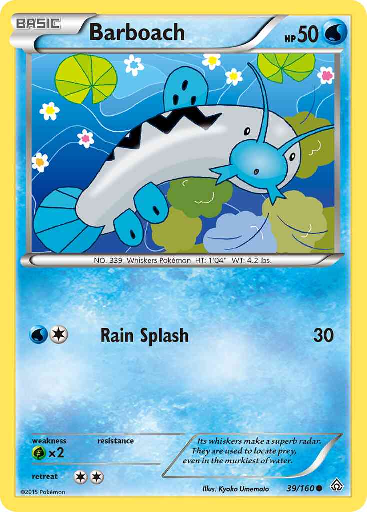 Barboach - 39/160 - Common [xy5-39] [Reverse Holo]
