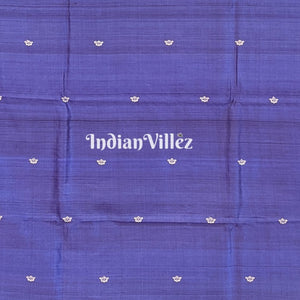 Violet Butterfly Design Gopalpur Tussar Silk Saree