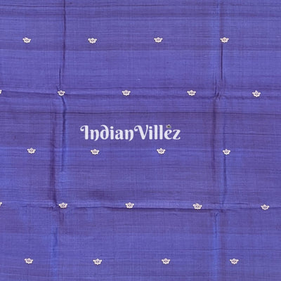 Violet Butterfly Design Gopalpur Tussar Silk Saree