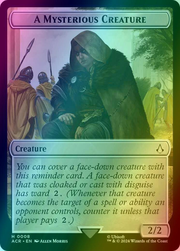 Assassin Token (04) // A Mysterious Creature Token (08) [Assassin's Creed: Tokens] [Foil]