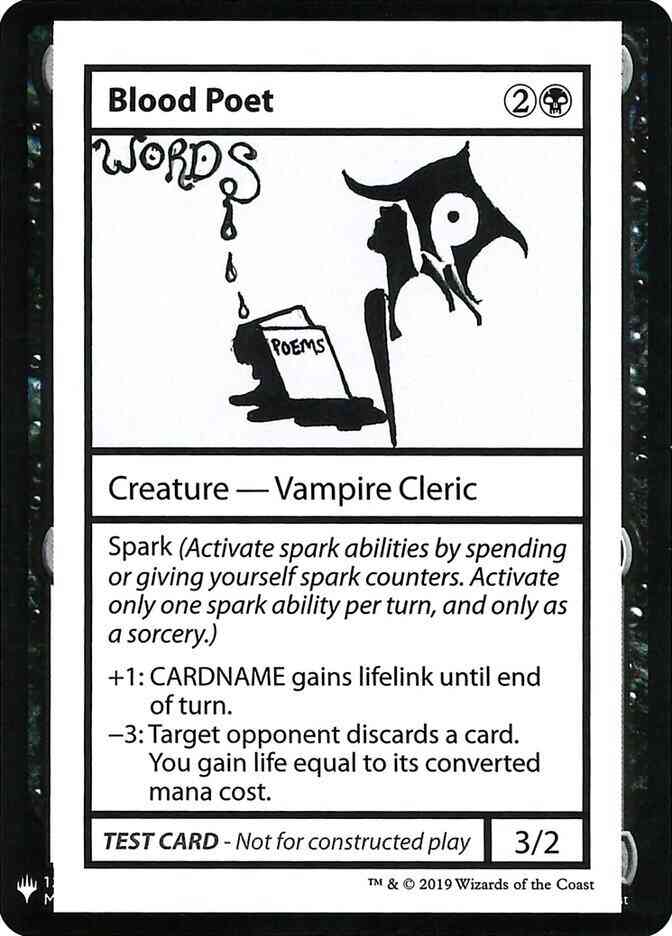 Blood Poet - Symbol [34] [Mystery Booster Playtest Cards 2019] [Non-Foil]