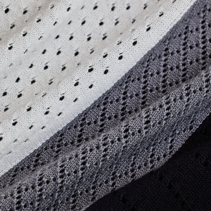 White Colourblocked Zipper Polo T-Shirt