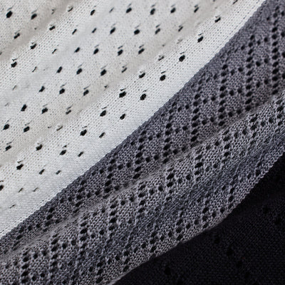 White Colourblocked Zipper Polo T-Shirt