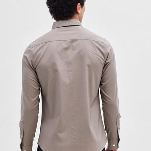 Hazelnut Solid Oxford Shirt
