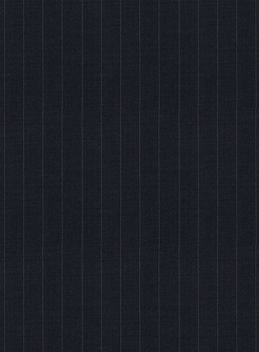 Chalkstripe Blue Wool Waist Coat