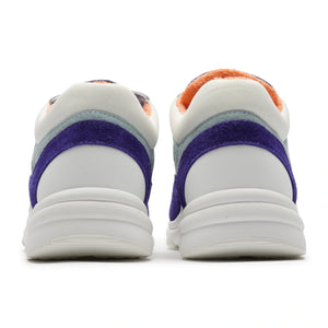 Chanel CC Logo Suede Nylon Purple Blue Sneaker