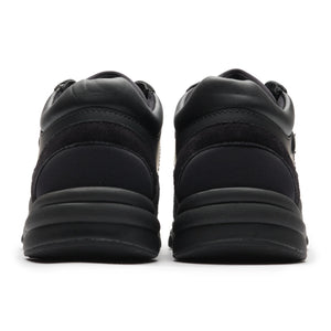 Chanel CC Logo Suede Triple Black Sneaker
