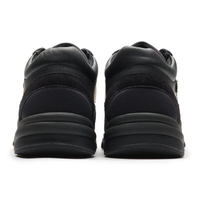 Chanel CC Logo Suede Triple Black Sneaker