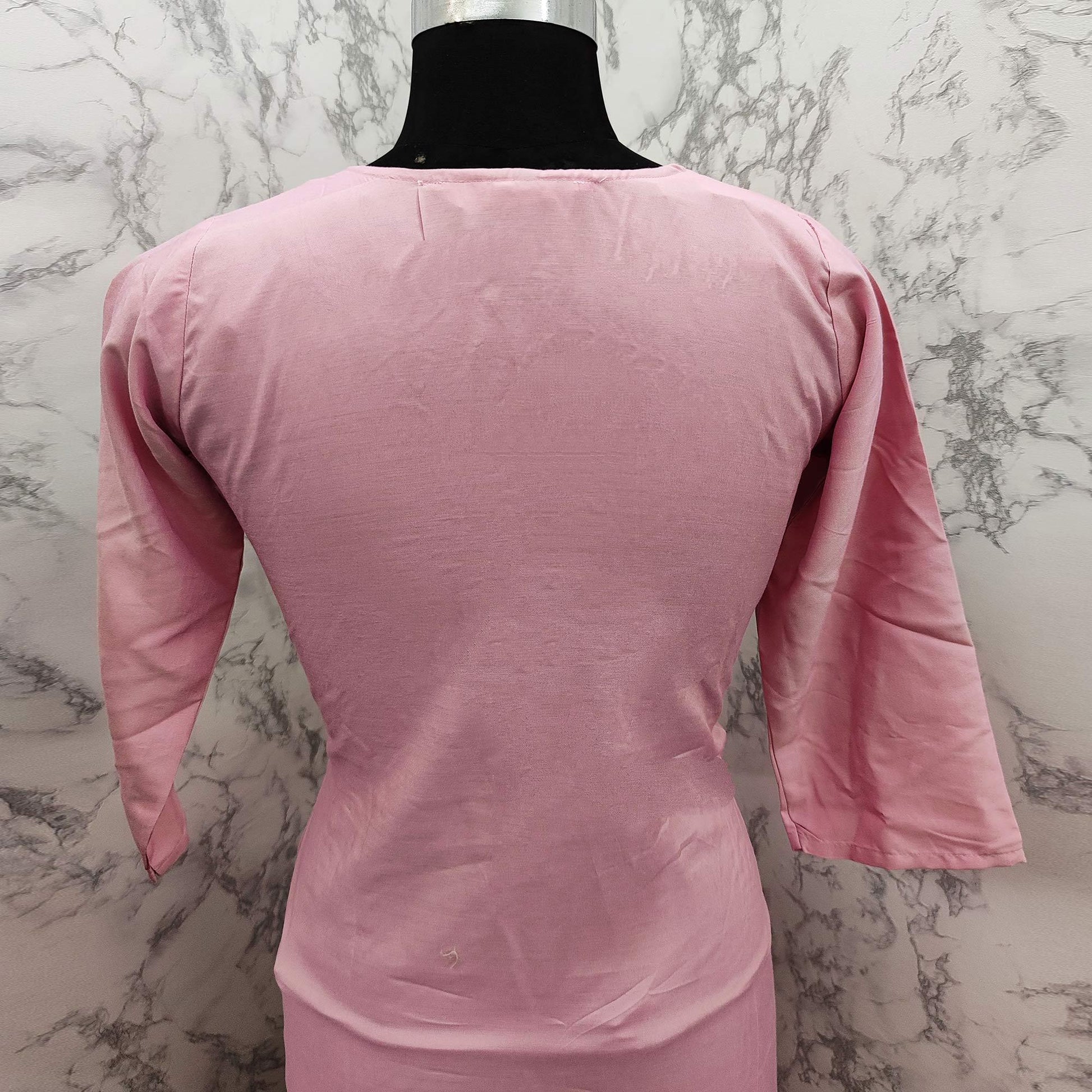 Charming Pink Colored Casual Wear Printed Cotton Kurti - Palazzo Set