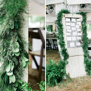 Chic Green and White Wedding Flowers