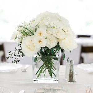 Chic Green and White Wedding Flowers
