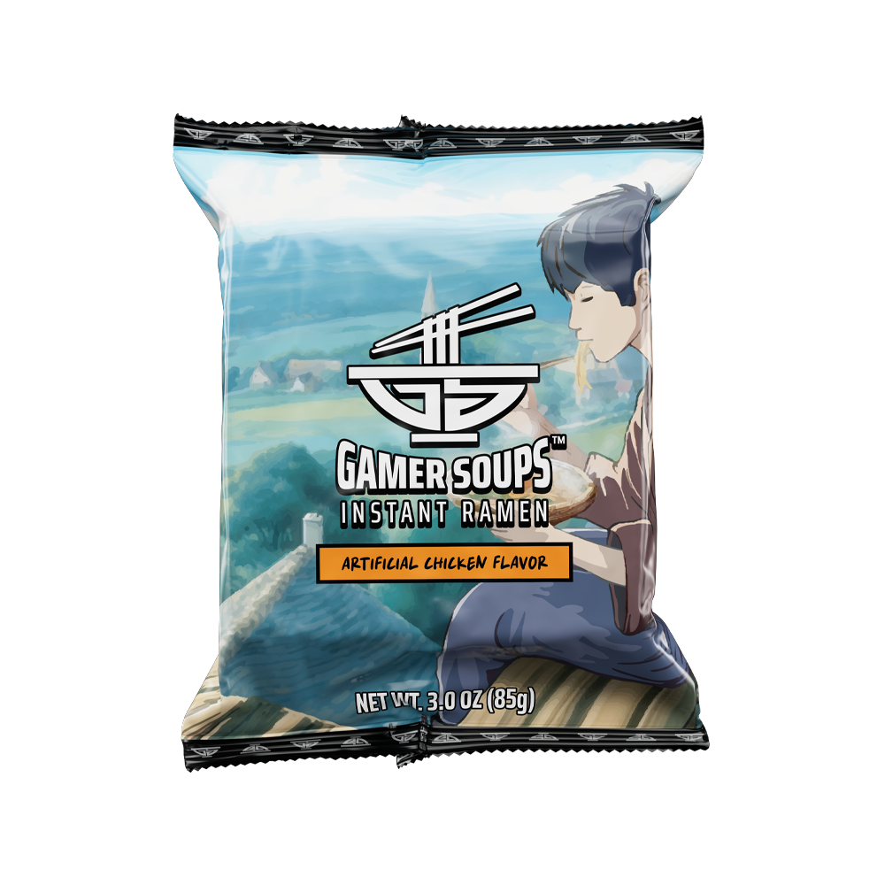 Gamer Soups Instant Noodles - Chicken Bricks (5 Pack)