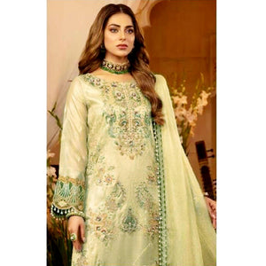 Chikoo Embroidered Georgette Pakistani Suit
