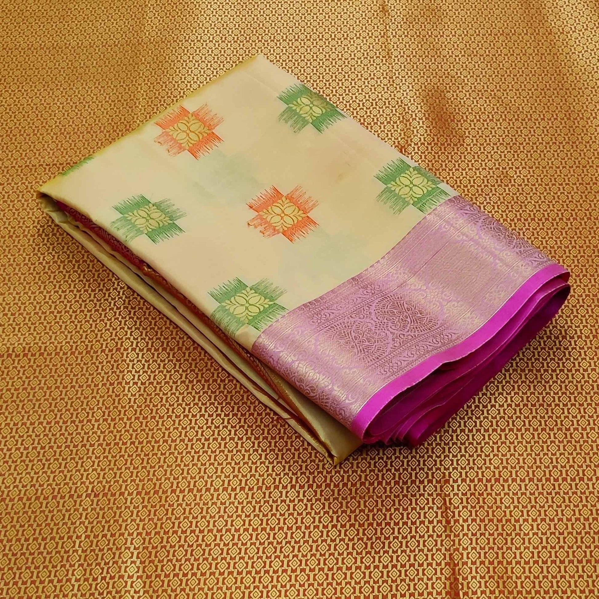 Chikoo Festive Wear Woven Soft Banarasi Silk Saree