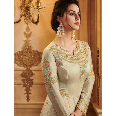 Chiku Partywear Embroidered Georgette Anarkali Suit