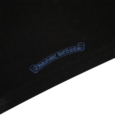 Chrome Hearts 1988 Neck Logo Black Blue T Shirt