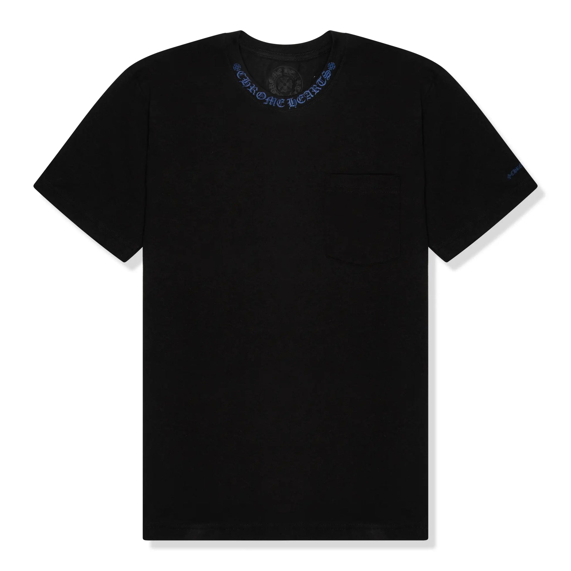 Chrome Hearts 1988 Neck Logo Black Blue T Shirt
