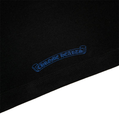 Chrome Hearts 1988 Neck Logo L/S Black Blue T Shirt