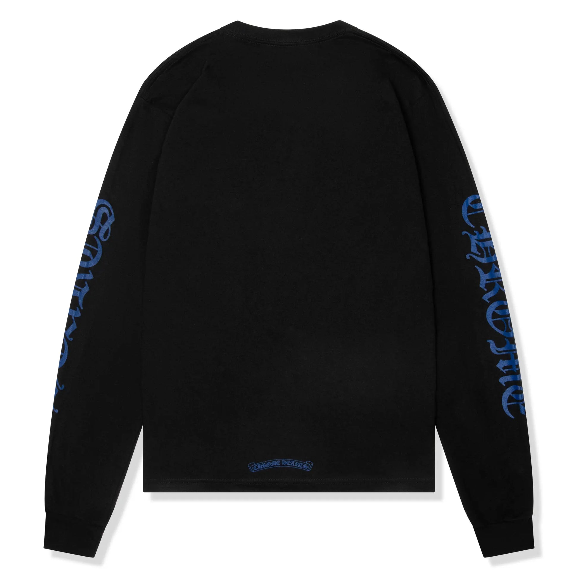 Chrome Hearts 1988 Neck Logo L/S Black Blue T Shirt