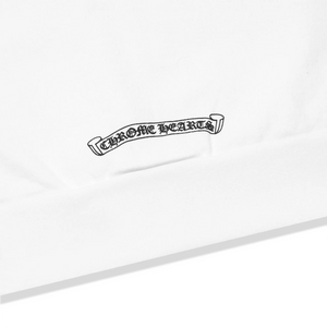 Chrome Hearts 1988 Script Logo White Zip-Up Hoodie