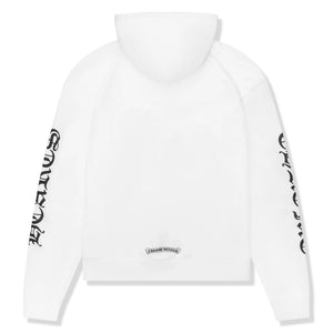 Chrome Hearts 1988 Script Logo White Zip-Up Hoodie