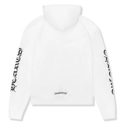 Chrome Hearts 1988 Script Logo White Zip-Up Hoodie