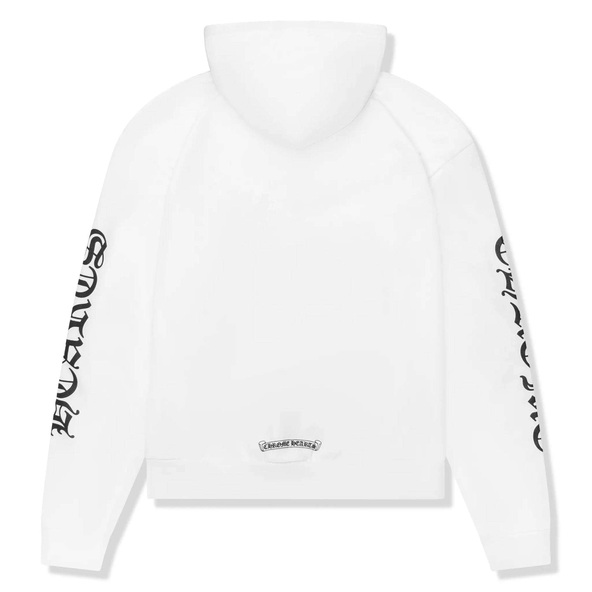 Chrome Hearts 1988 Script Logo White Zip-Up Hoodie