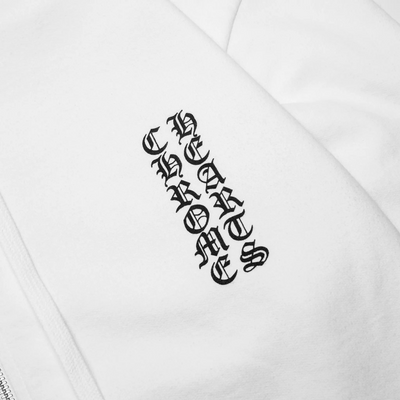 Chrome Hearts 1988 Script Logo White Zip-Up Hoodie