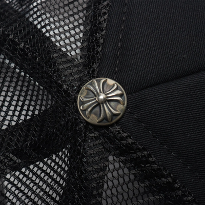 Chrome Hearts Cemetery Black Trucker Cap