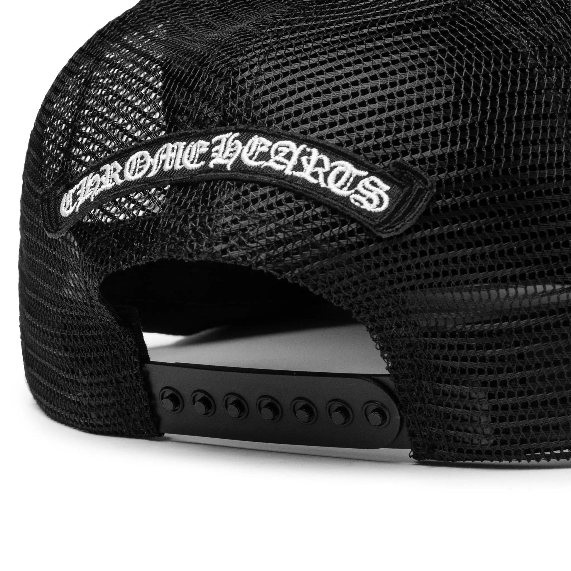 Chrome Hearts Cemetery Black White Trucker Cap