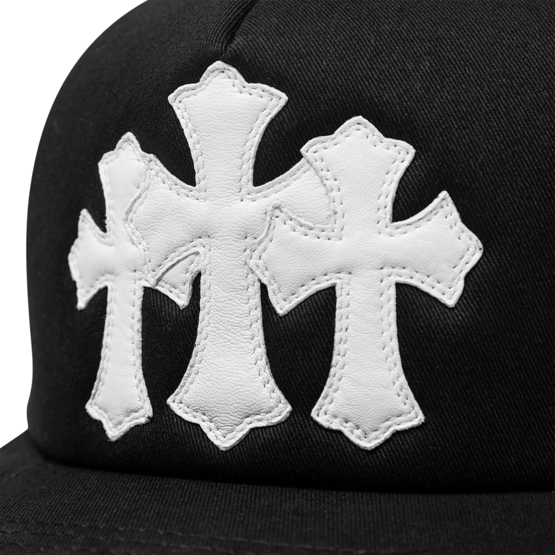 Chrome Hearts Cemetery Black White Trucker Cap