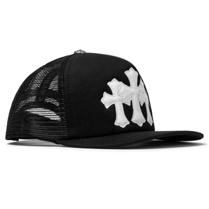 Chrome Hearts Cemetery Black White Trucker Cap