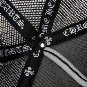 Chrome Hearts CH Hollywood Usa Black Trucker Cap