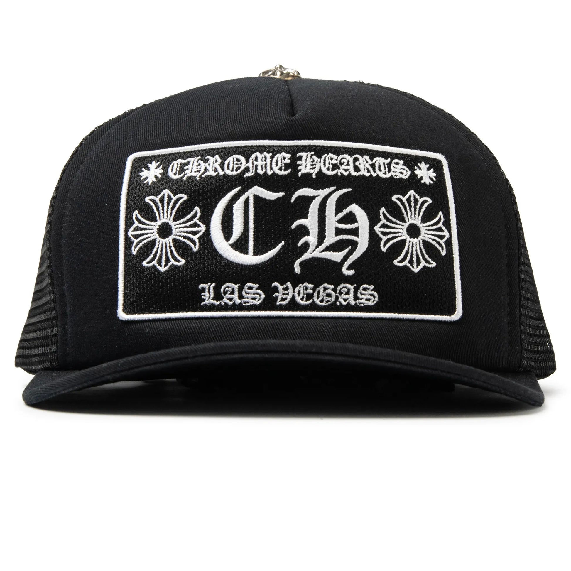 Chrome Hearts CH Las Vegas Black Trucker Cap