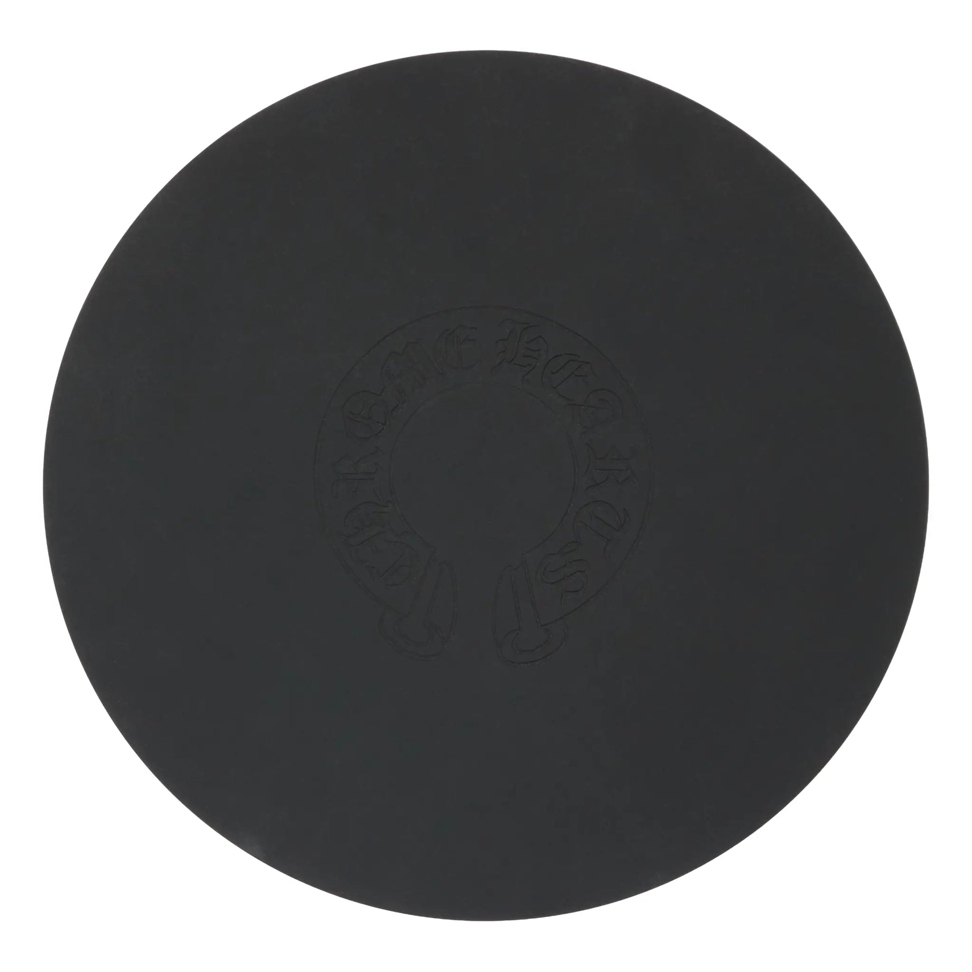 Chrome Hearts Cross Logo Round Black Rubber Mat