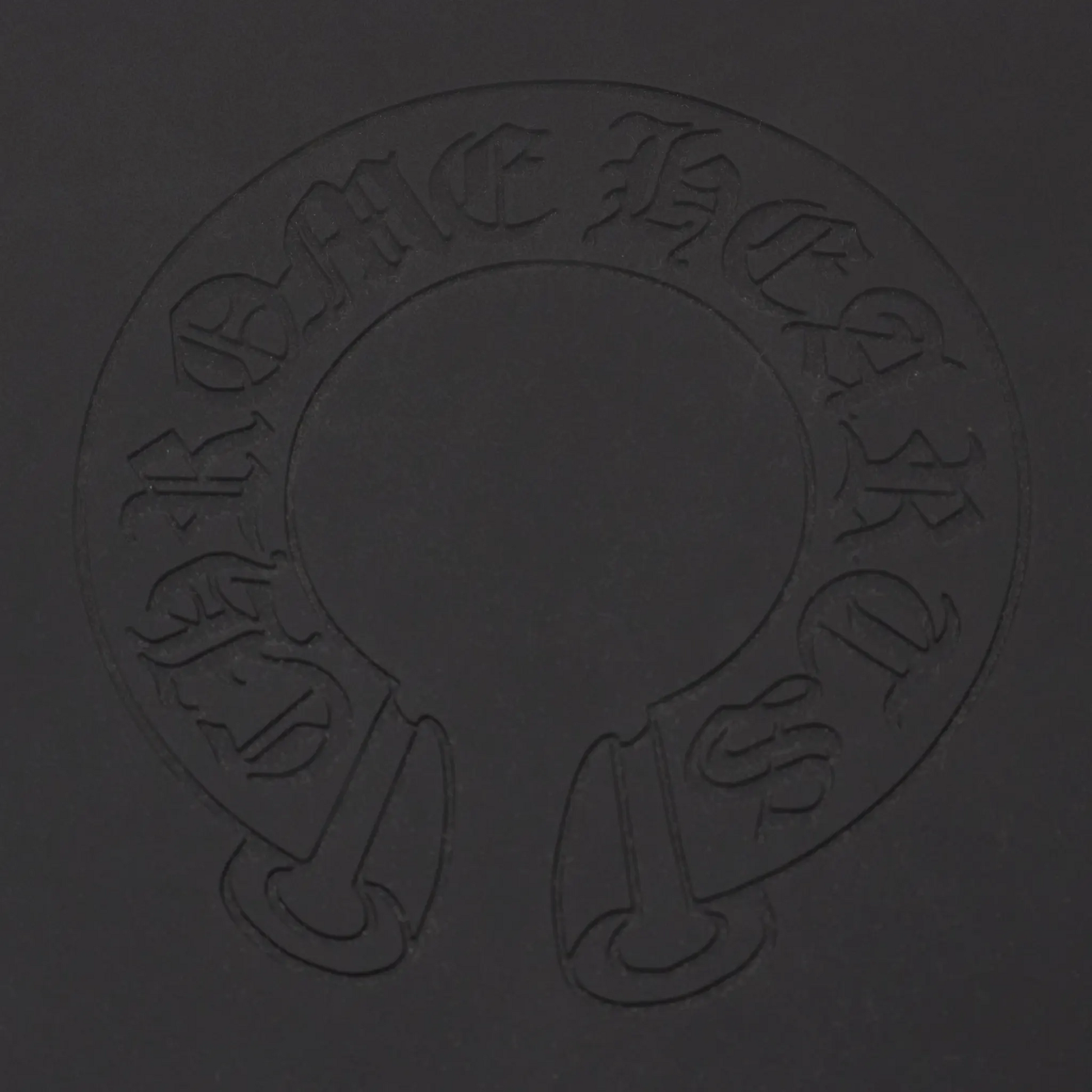 Chrome Hearts Cross Logo Round Black Rubber Mat