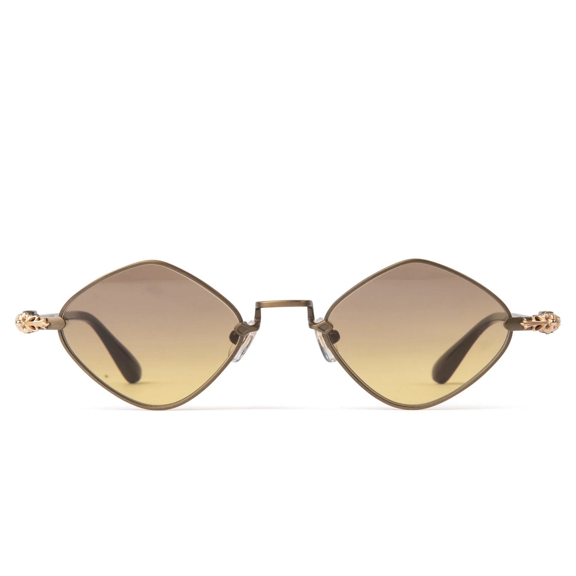 Chrome Hearts Diamond Dog Light Brown Sunglasses