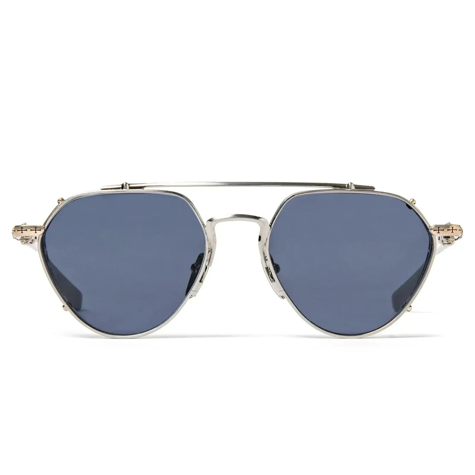 Chrome Hearts Free Ride Brushed Alloy Sunglasses