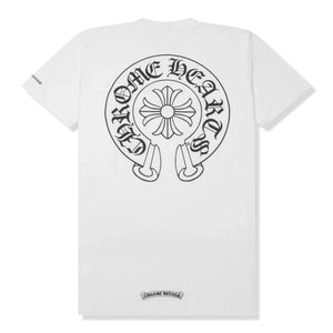 Chrome Hearts Horse Shoe Pocket Logo White T Shirt