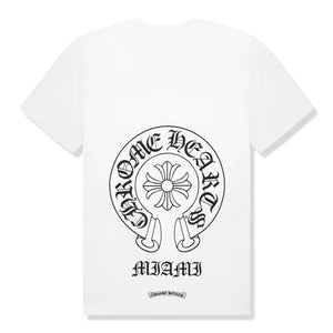 Chrome Hearts Horse Shoe Pocket Miami Exclusive White T-Shirt