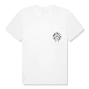 Chrome Hearts Horse Shoe Pocket Miami Exclusive White T-Shirt
