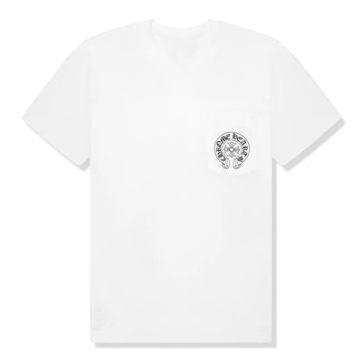 Chrome Hearts Horse Shoe Pocket Miami Exclusive White T-Shirt
