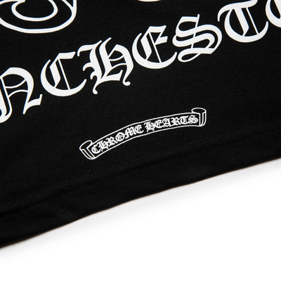Chrome Hearts Manchester Exclusive Horse Shoe Pocket Logo Black T Shirt