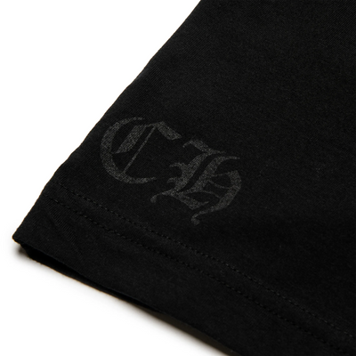 Chrome Hearts Manchester Exclusive Horse Shoe Pocket Logo Black T Shirt