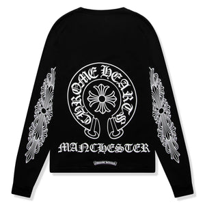 Chrome Hearts Manchester Exclusive Horse Shoe Pocket Logo L/S Black T Shirt