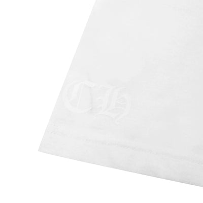 Chrome Hearts 1988 Neck Logo L/S White Black T Shirt