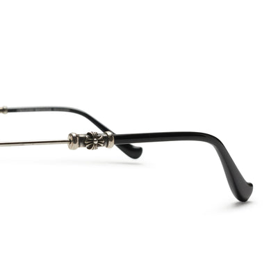Chrome Hearts Pills III Custom Silver Brown Diamond Cut Sunglasses