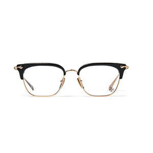 Chrome Hearts  Sluntradiction Black Gold Pleated Sunglasses