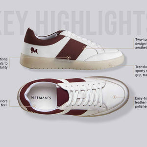 City Strides : White-Red